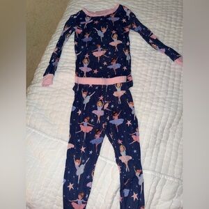 Little Sleepies Navy Ballerina Pajama Set 4T